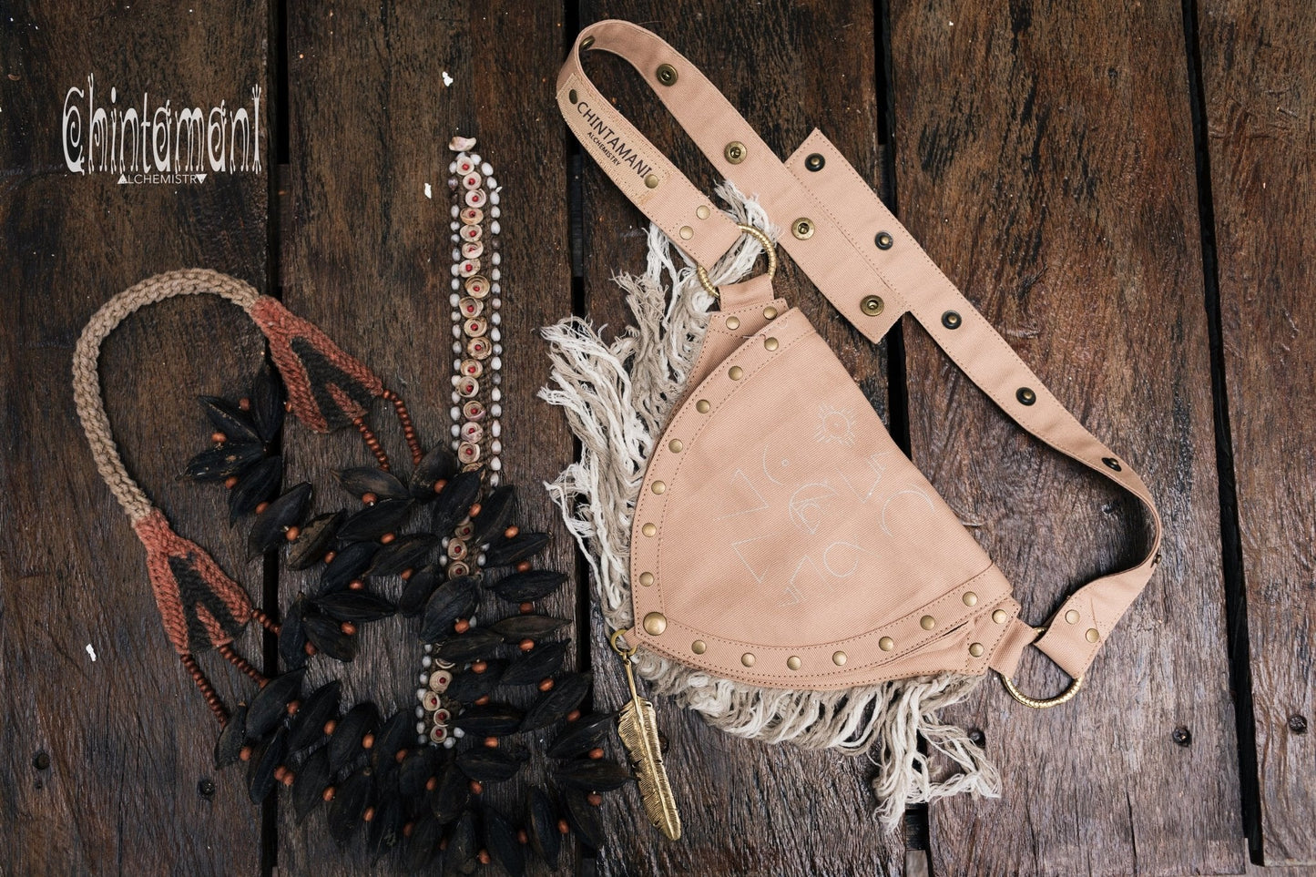 Alchemy Fringed Pocket Belt