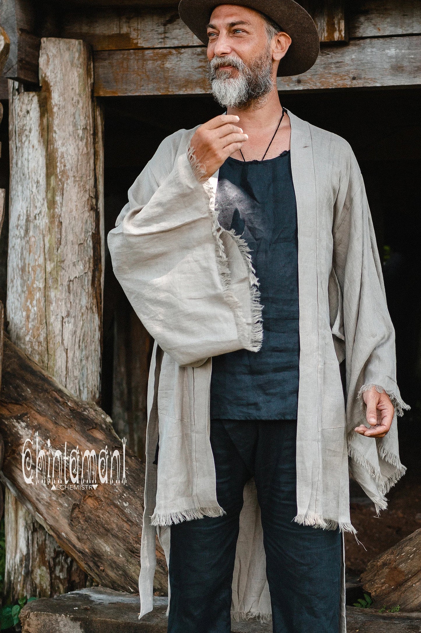 Linen Kimono Men