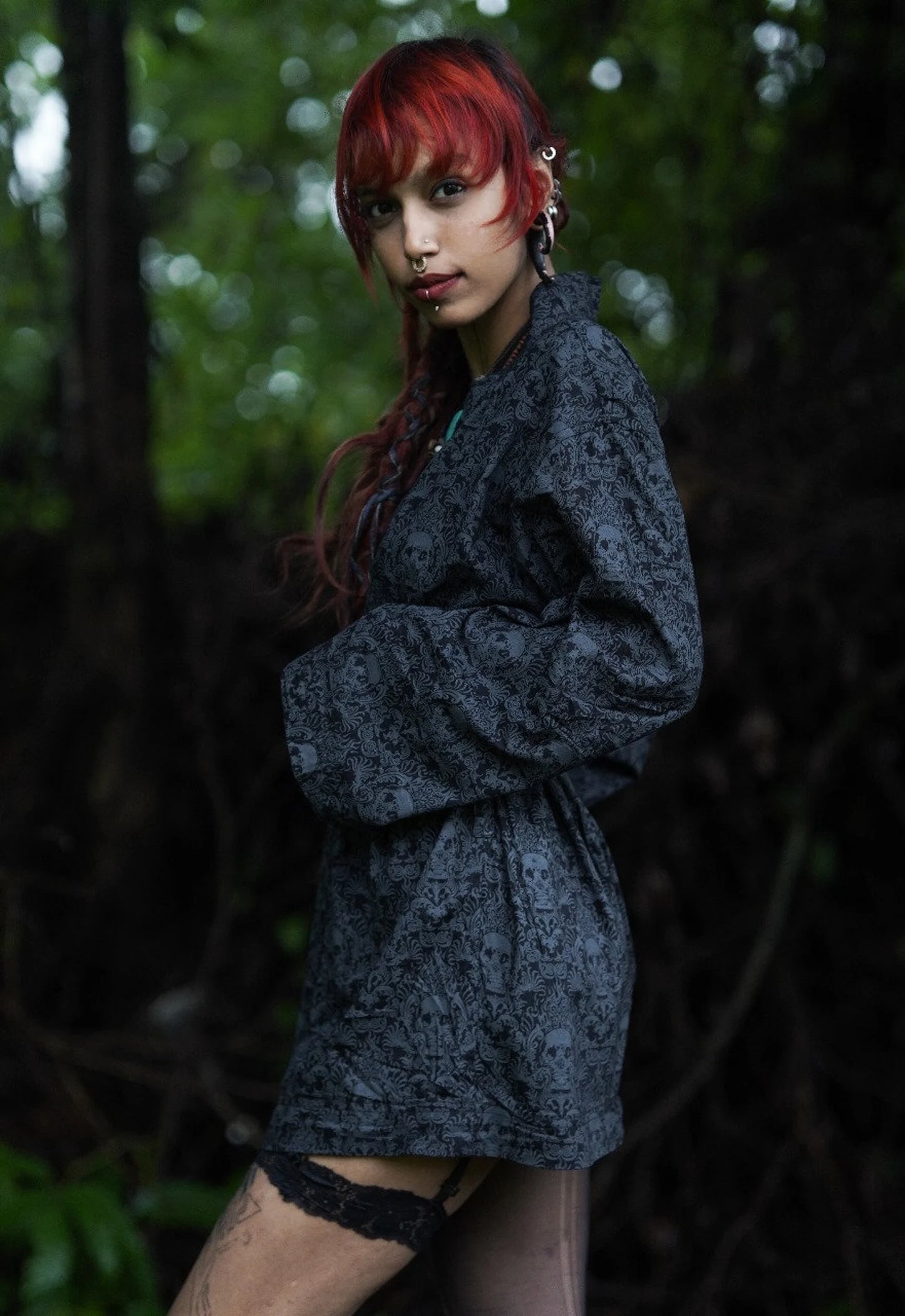 Cancun Skull Kimono