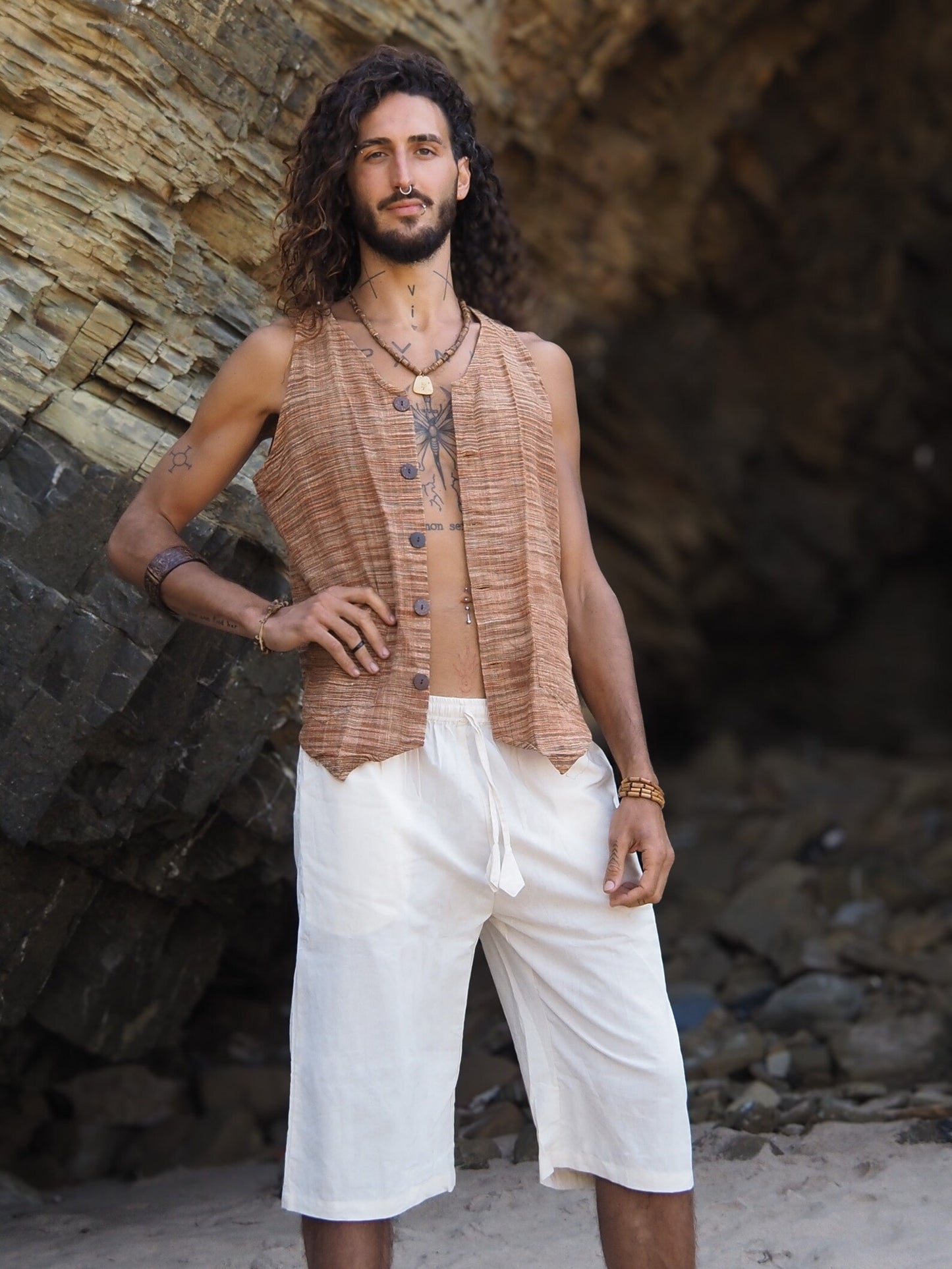 Natural 3/4 Pants