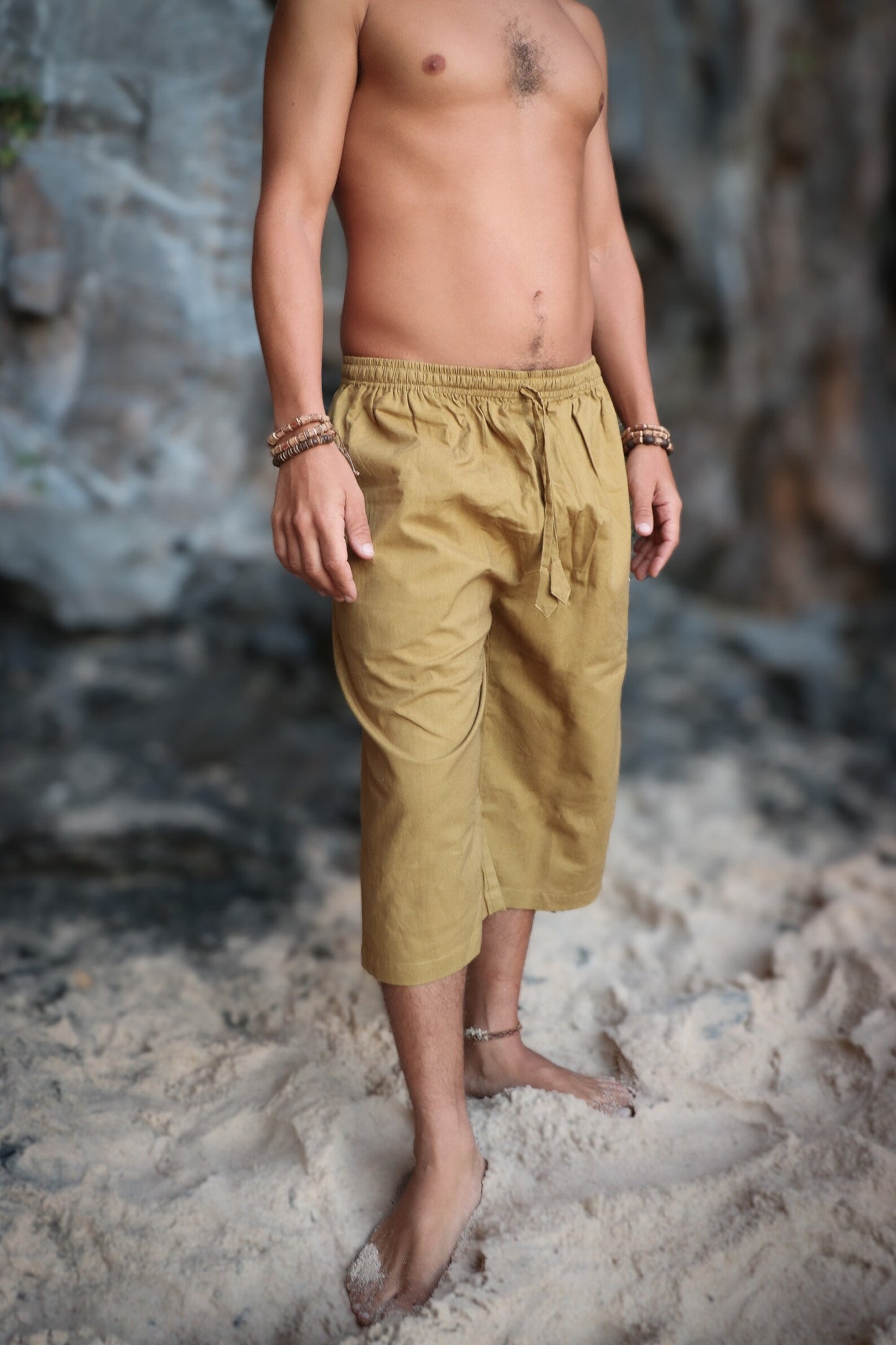 Natural 3/4 Pants