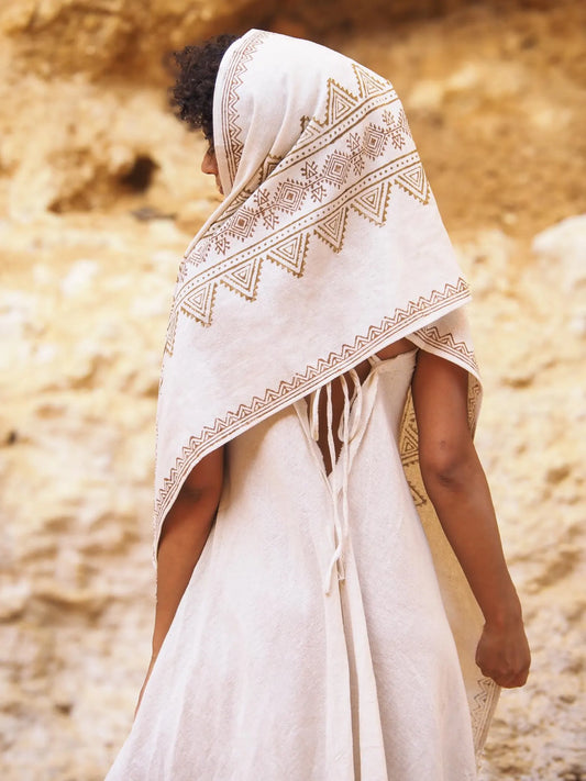 Tribal Block Print Shawl