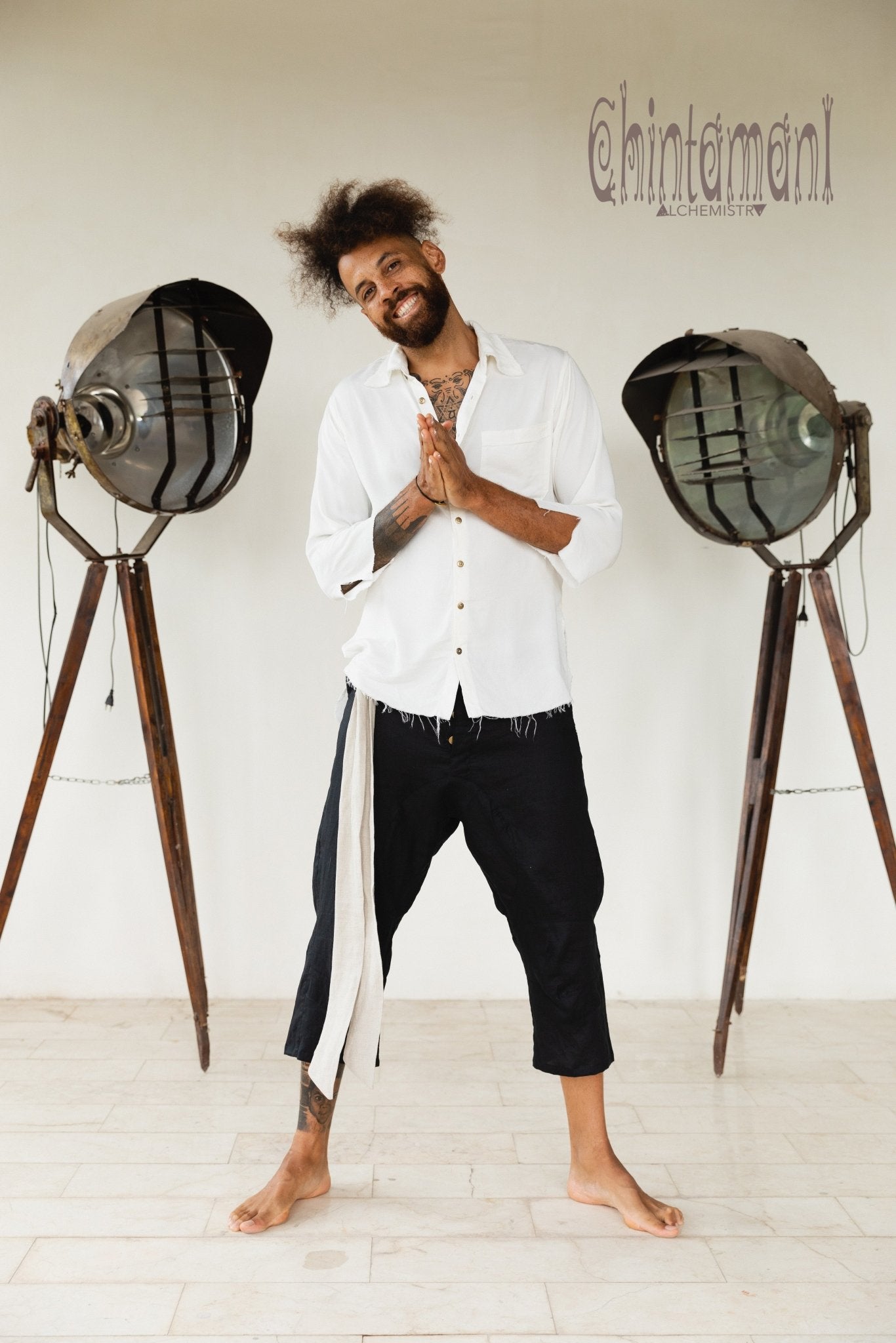 Linen Short Pants 3/4