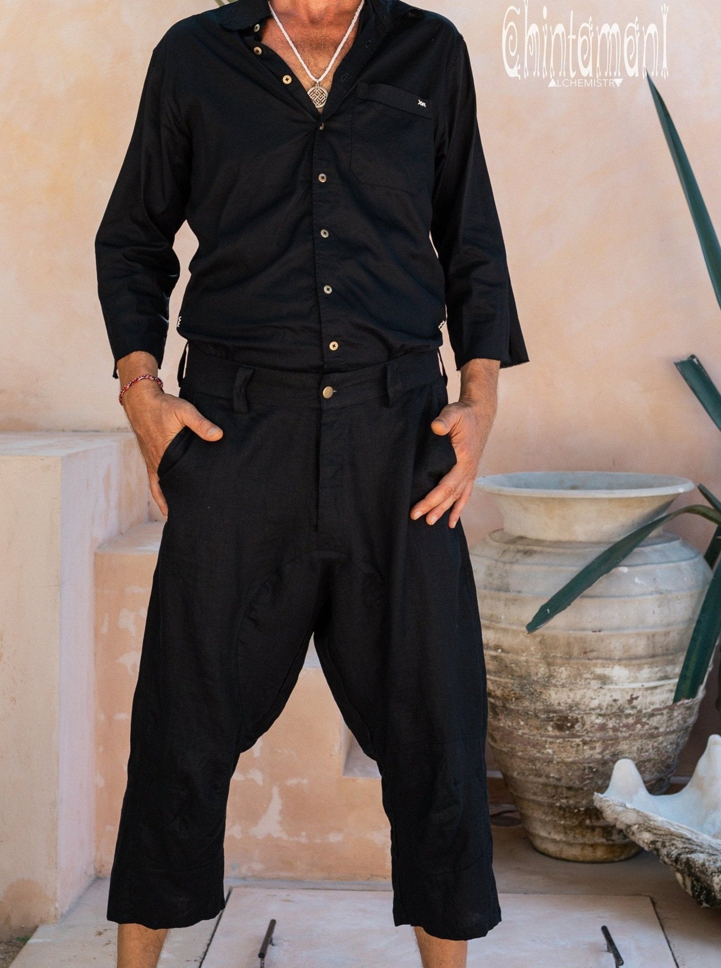 Linen Short Pants 3/4