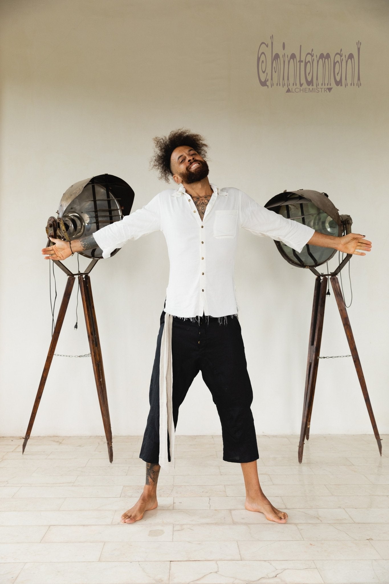 Linen Short Pants 3/4
