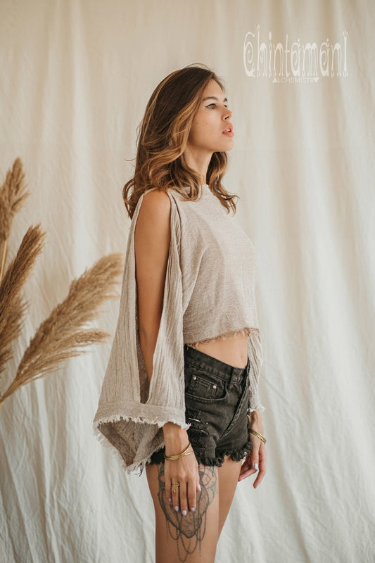 Poncho Crop Top