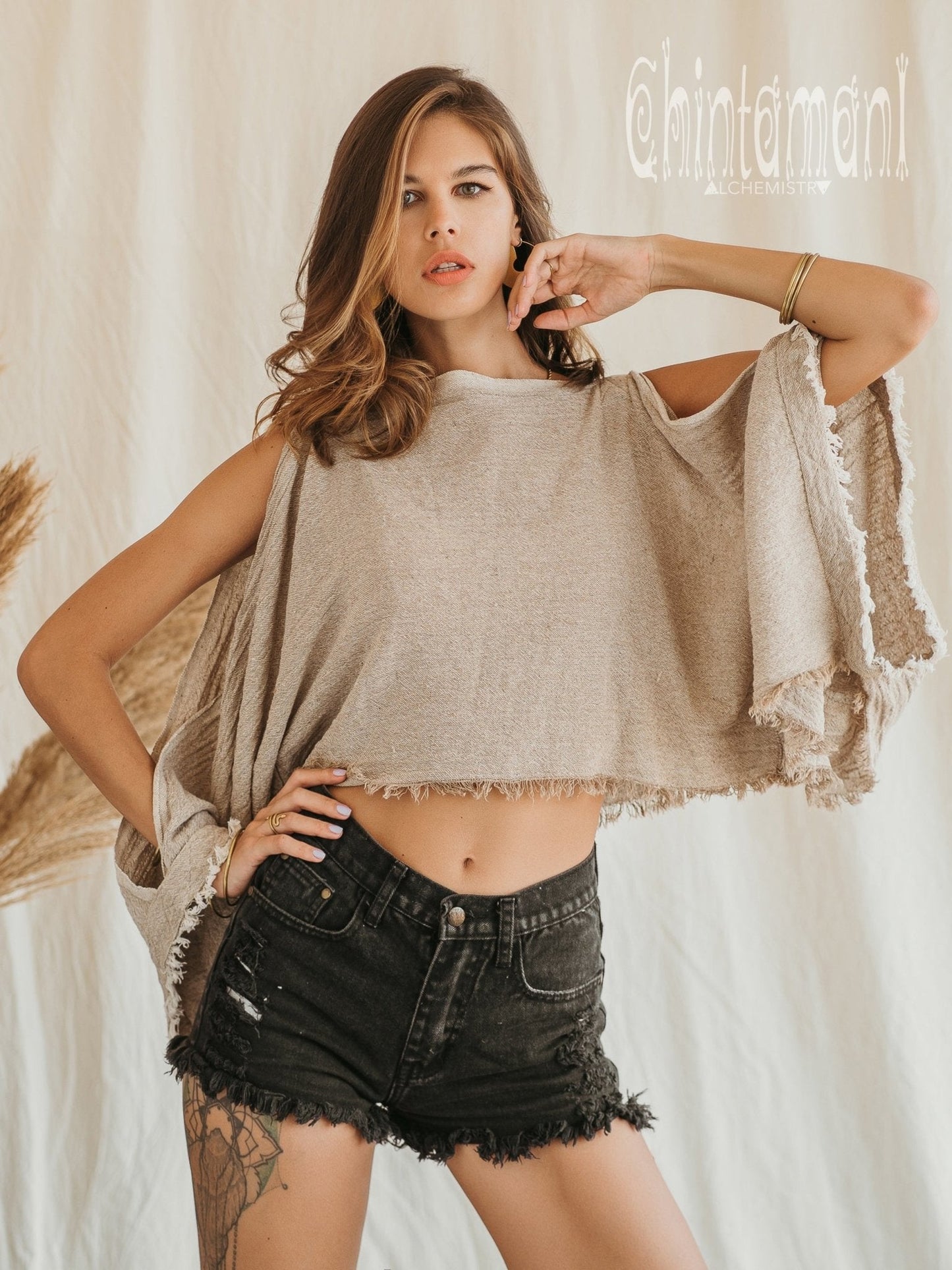 Poncho Crop Top