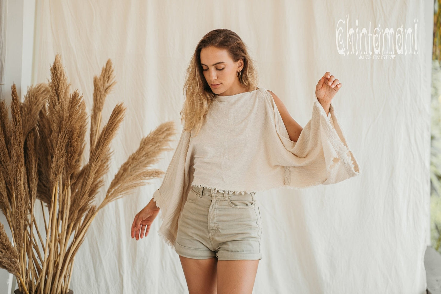 Poncho Crop Top