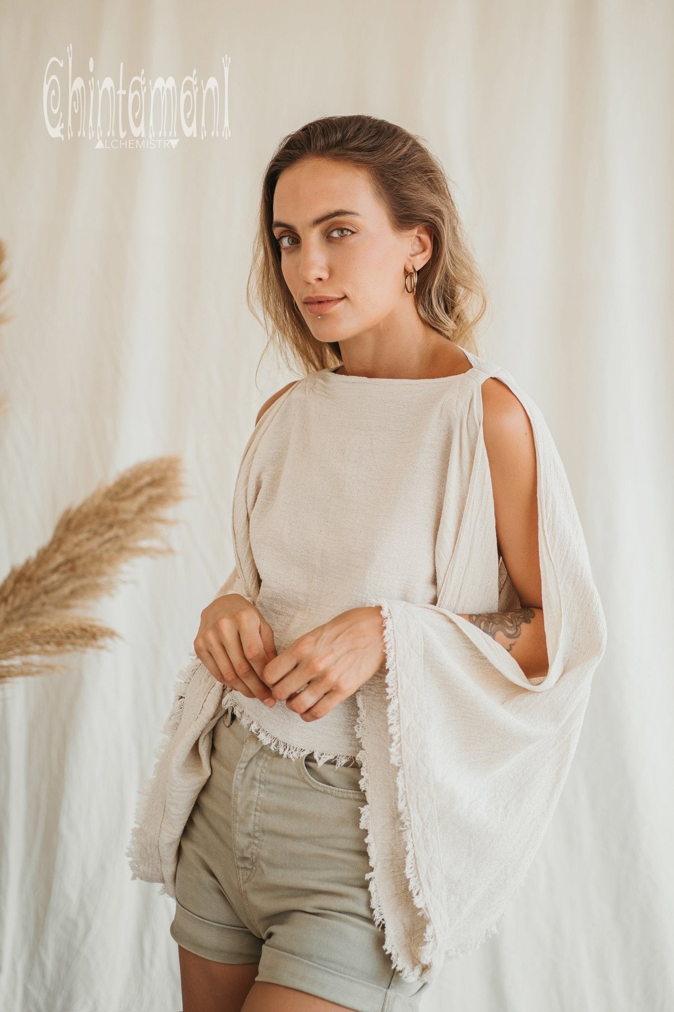 Poncho Crop Top
