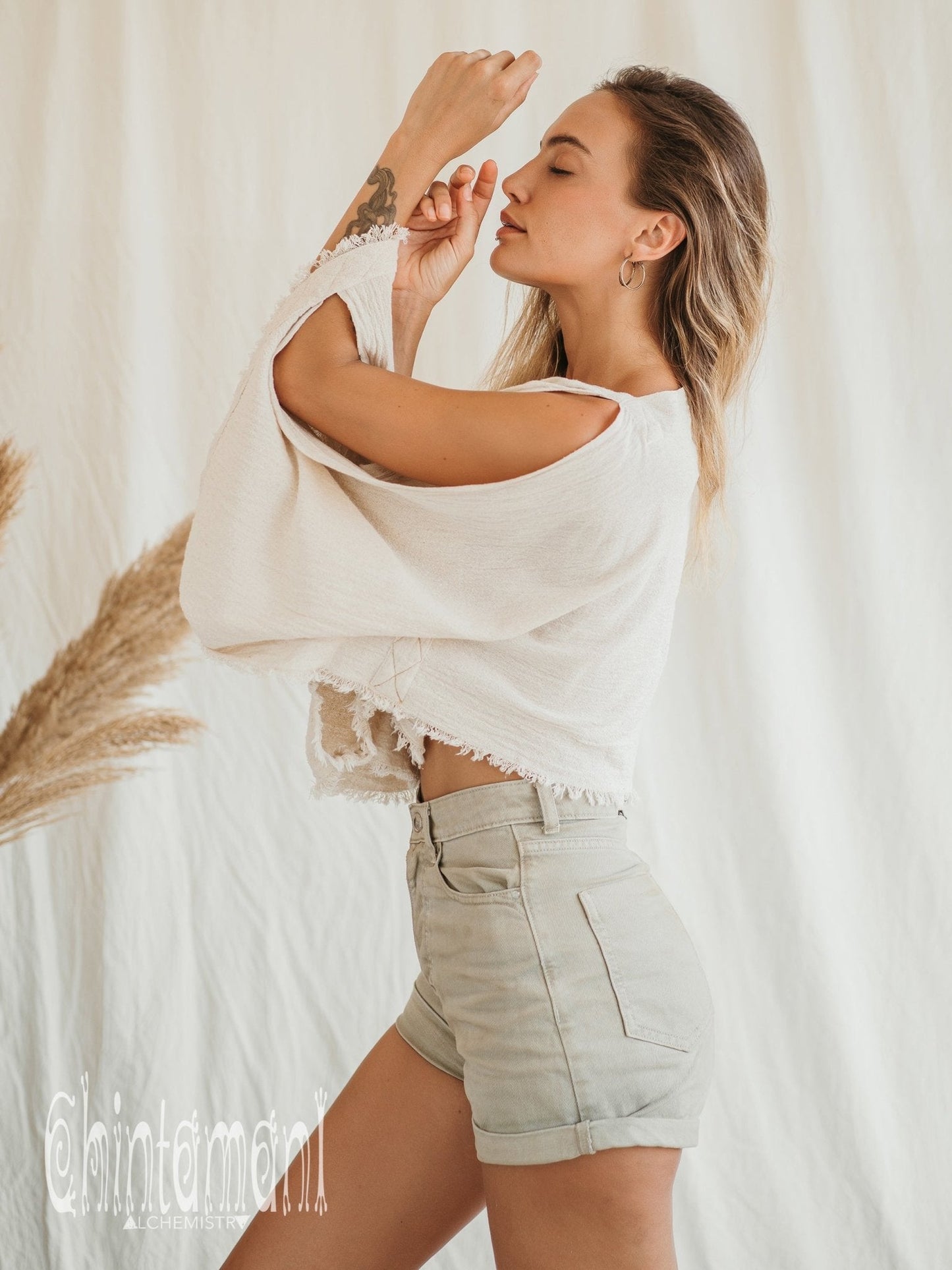 Poncho Crop Top