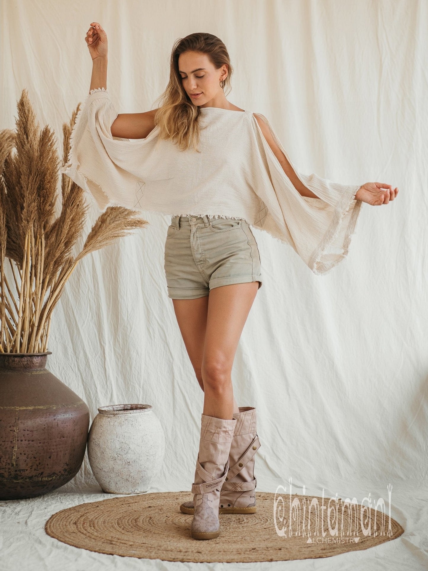 Poncho Crop Top