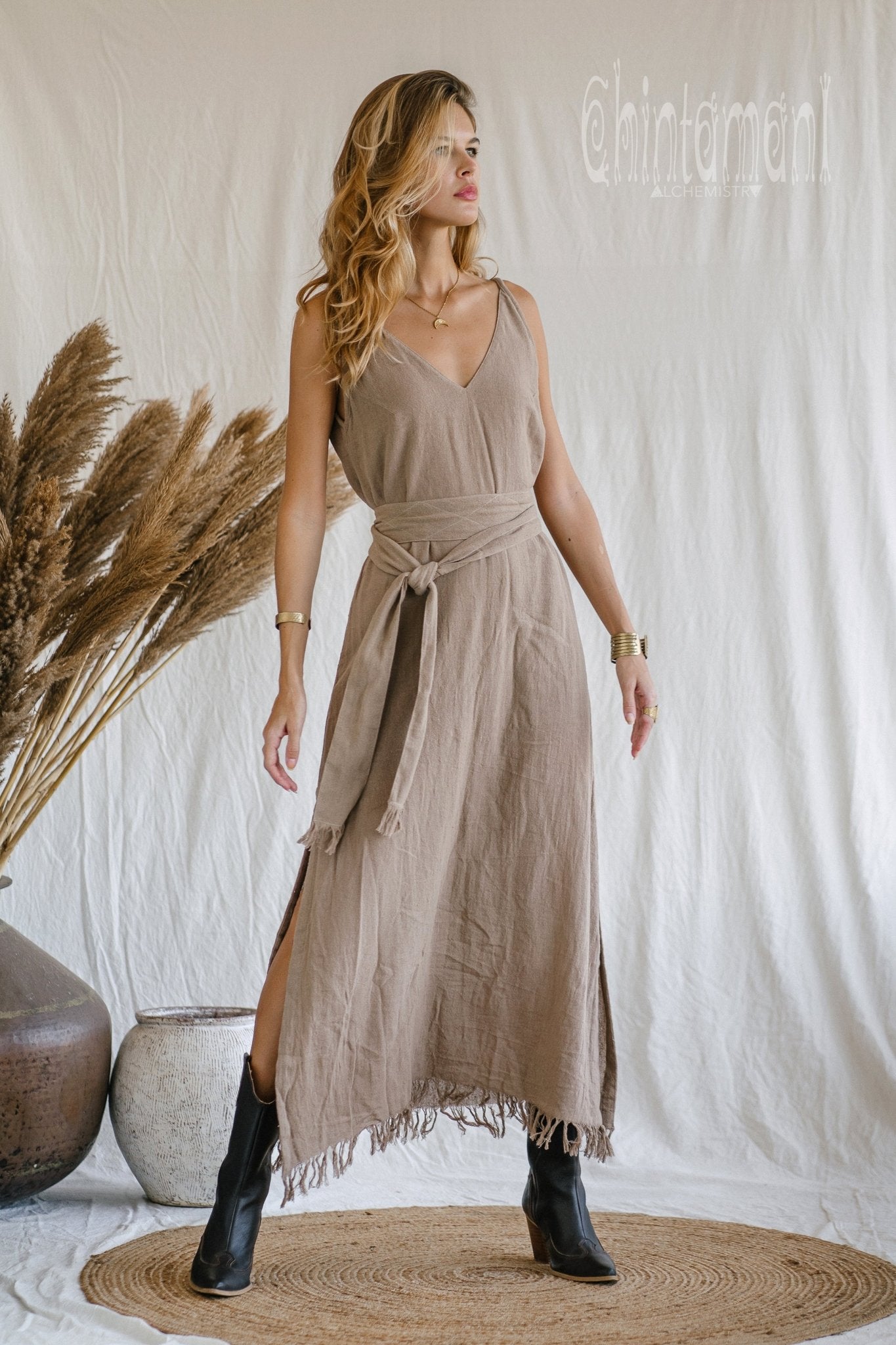 V-Neck Maxi Dress