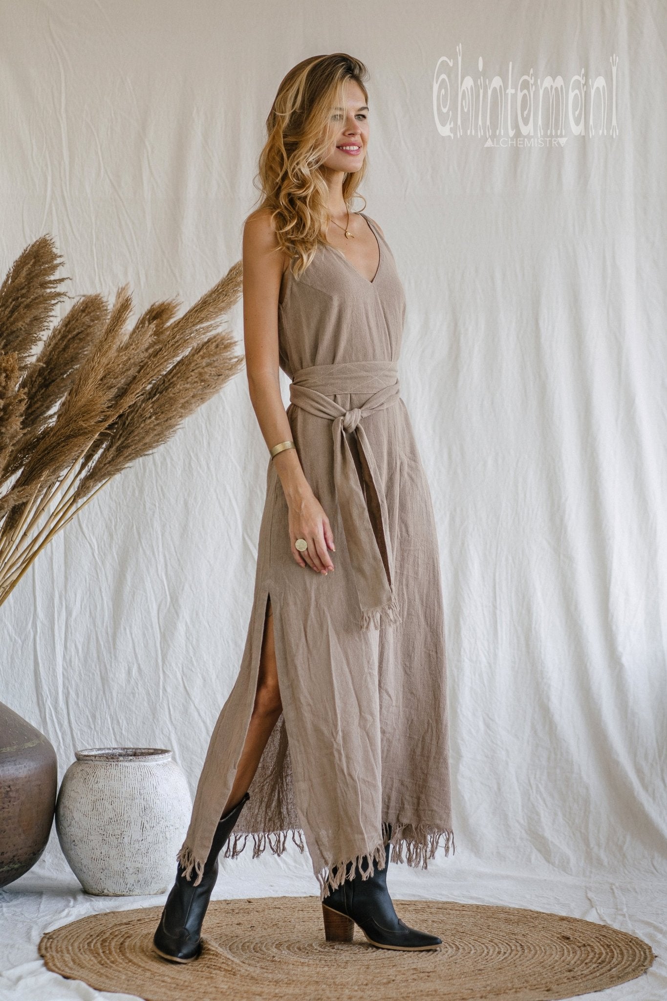 V-Neck Maxi Dress