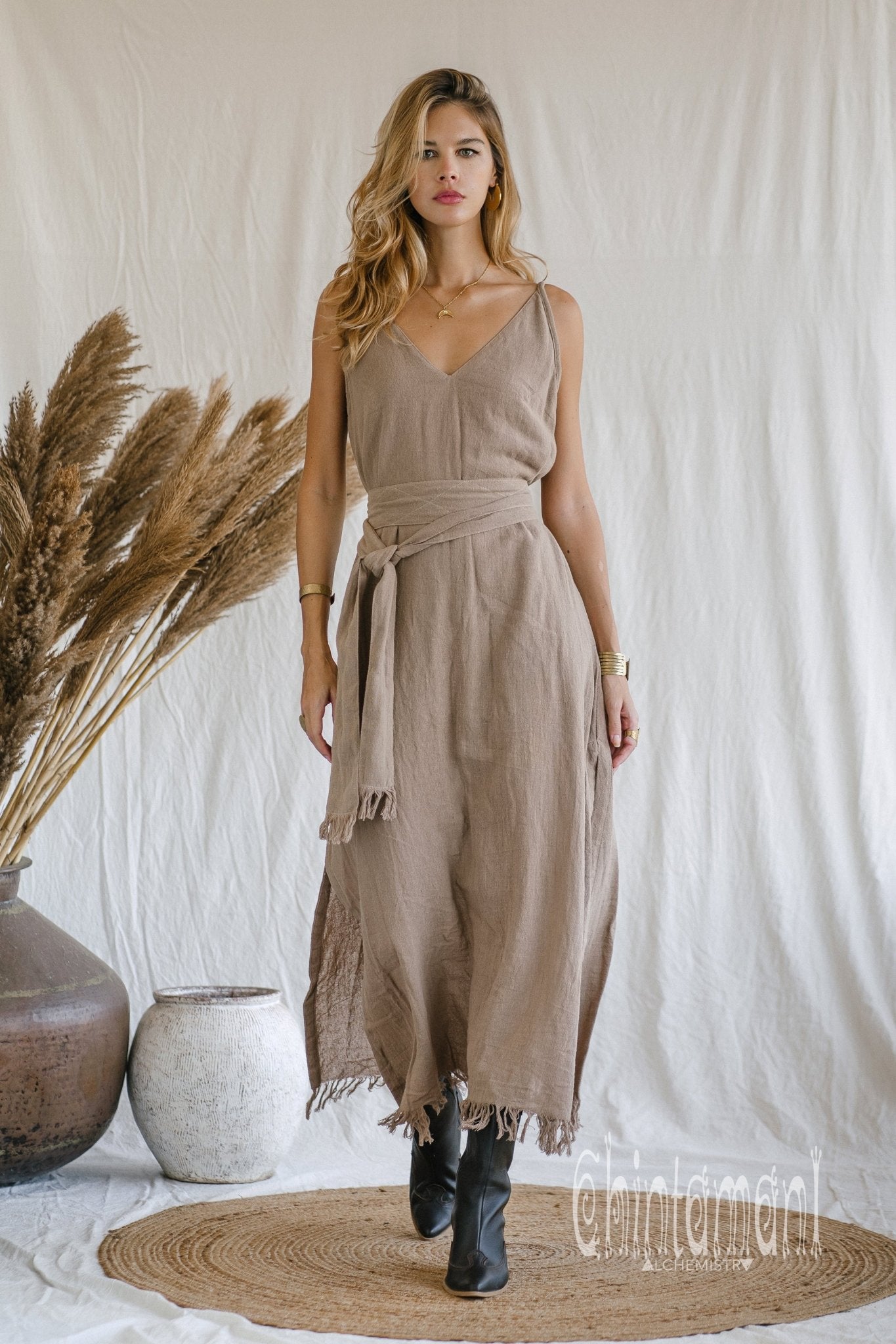 V-Neck Maxi Dress