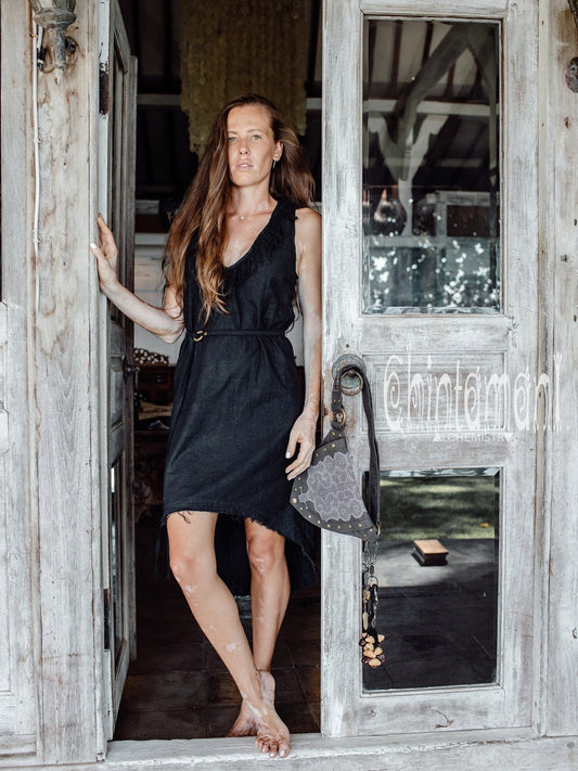 Deep V Neck Boho Dress