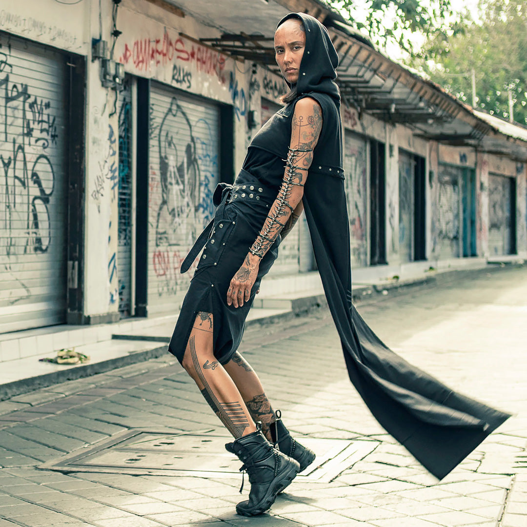 Pro Cropped Hoodie Vest by Psylo
