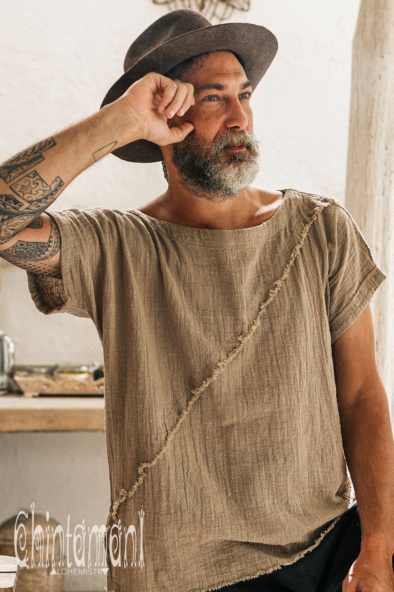 Diagonal Boho Tshirt
