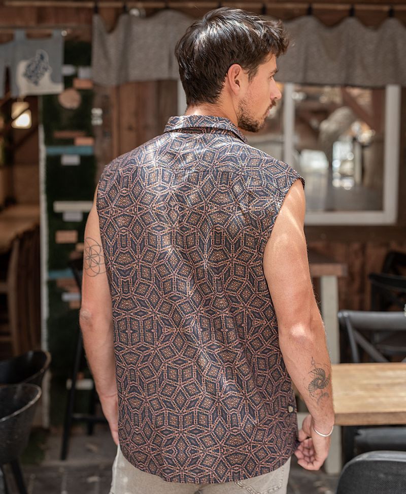#SEED OF LIFE# Sleeveless Shirts