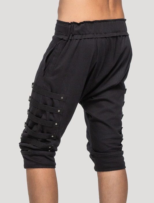 Slashed Track Shorts by Psylo