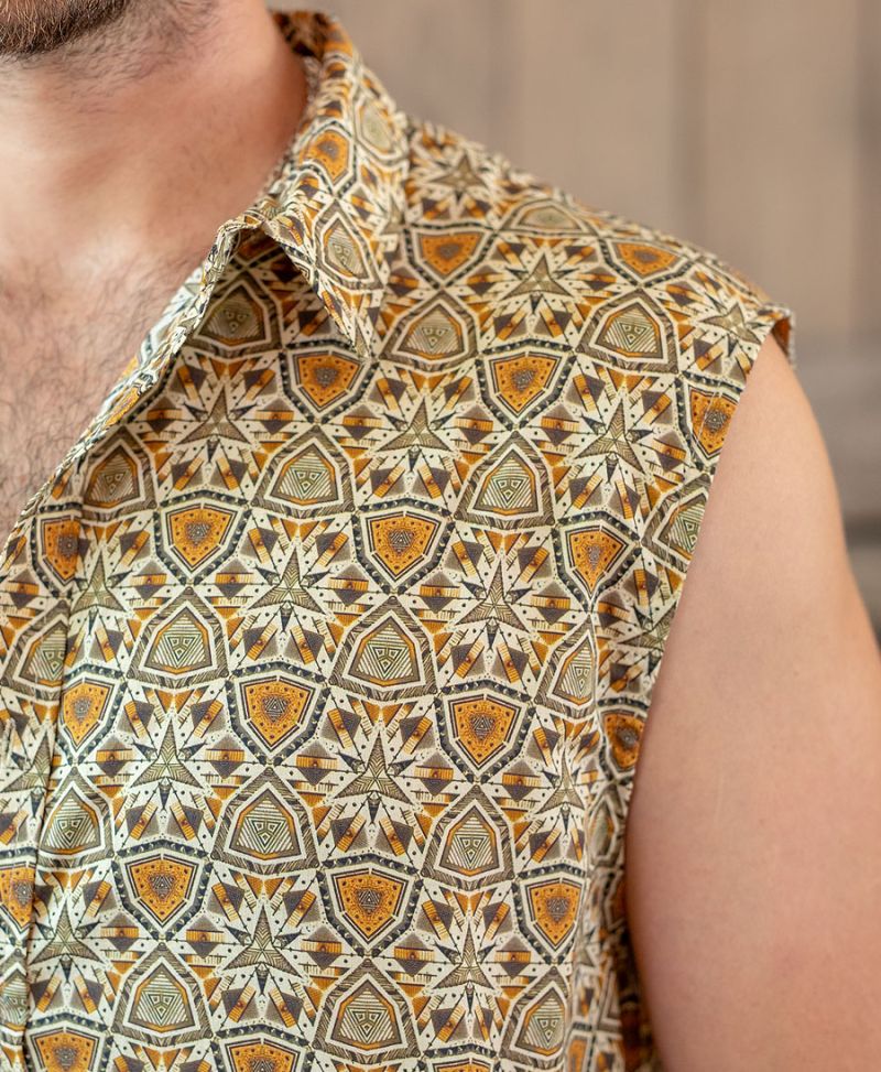#SEED OF LIFE# Sleeveless Shirts